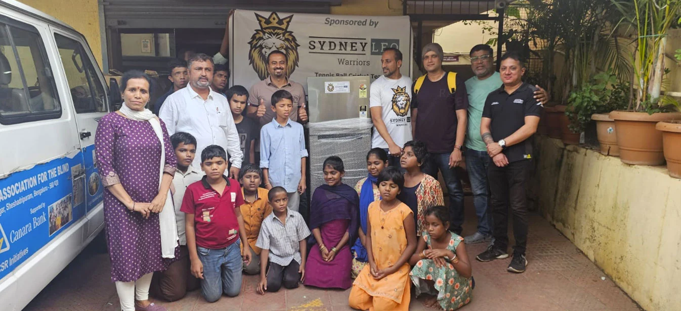 KWA Blind refrigerator donation